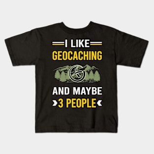 3 People Geocaching Geocache Geocacher Kids T-Shirt